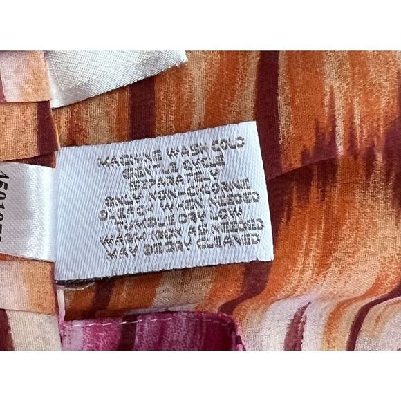 CHICO'S Ikat Tunic Top Semi-Sheer  3/4 Sleeve Button Blouse - Size 1 Small - Picture 10 of 11